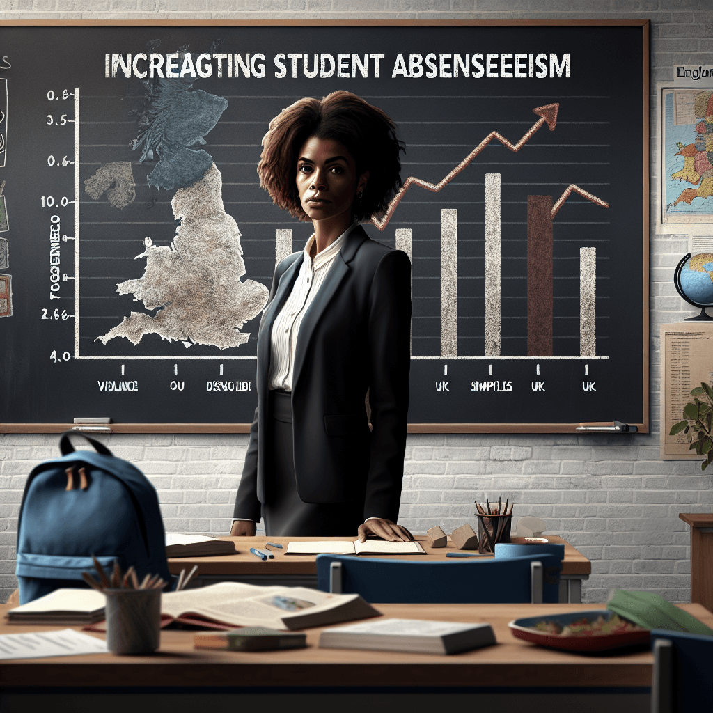 Diverse group of children outside a school in England