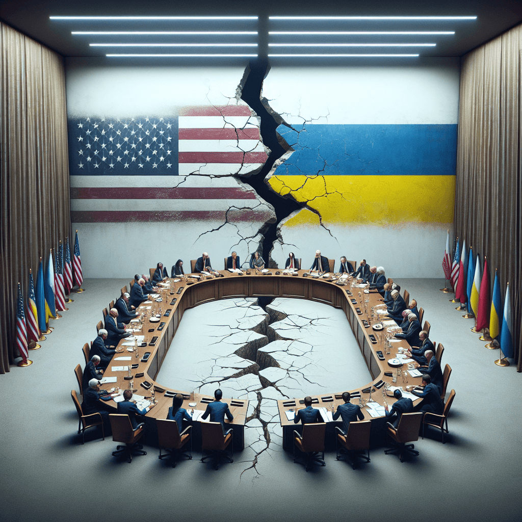 US and Ukrainian officials in tense diplomatic talks