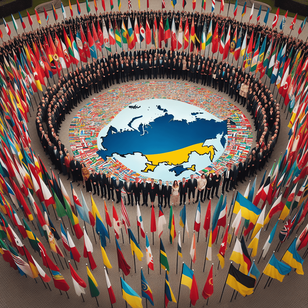 Flags of the UK and France representing coalition