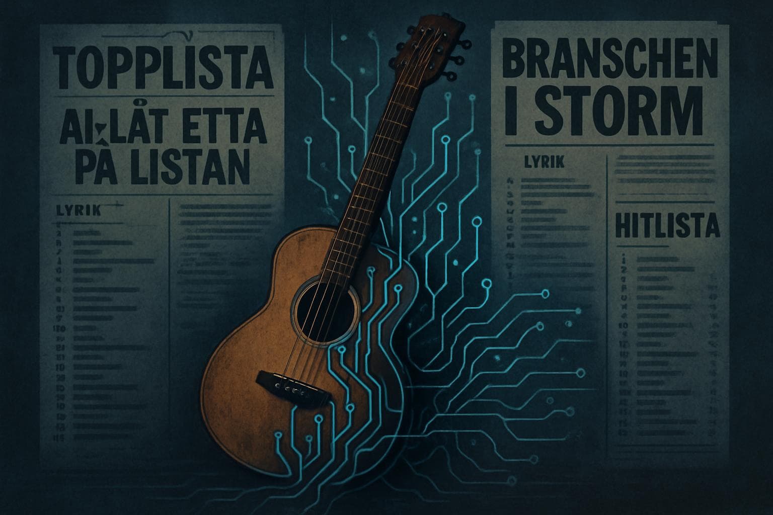 Acoustic guitar with digital circuitry on Swedish music charts