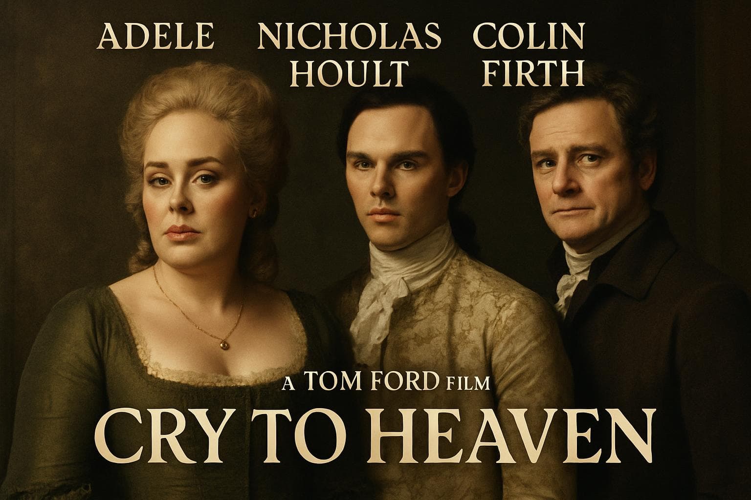 Adele in 18th-century costume for acting debut