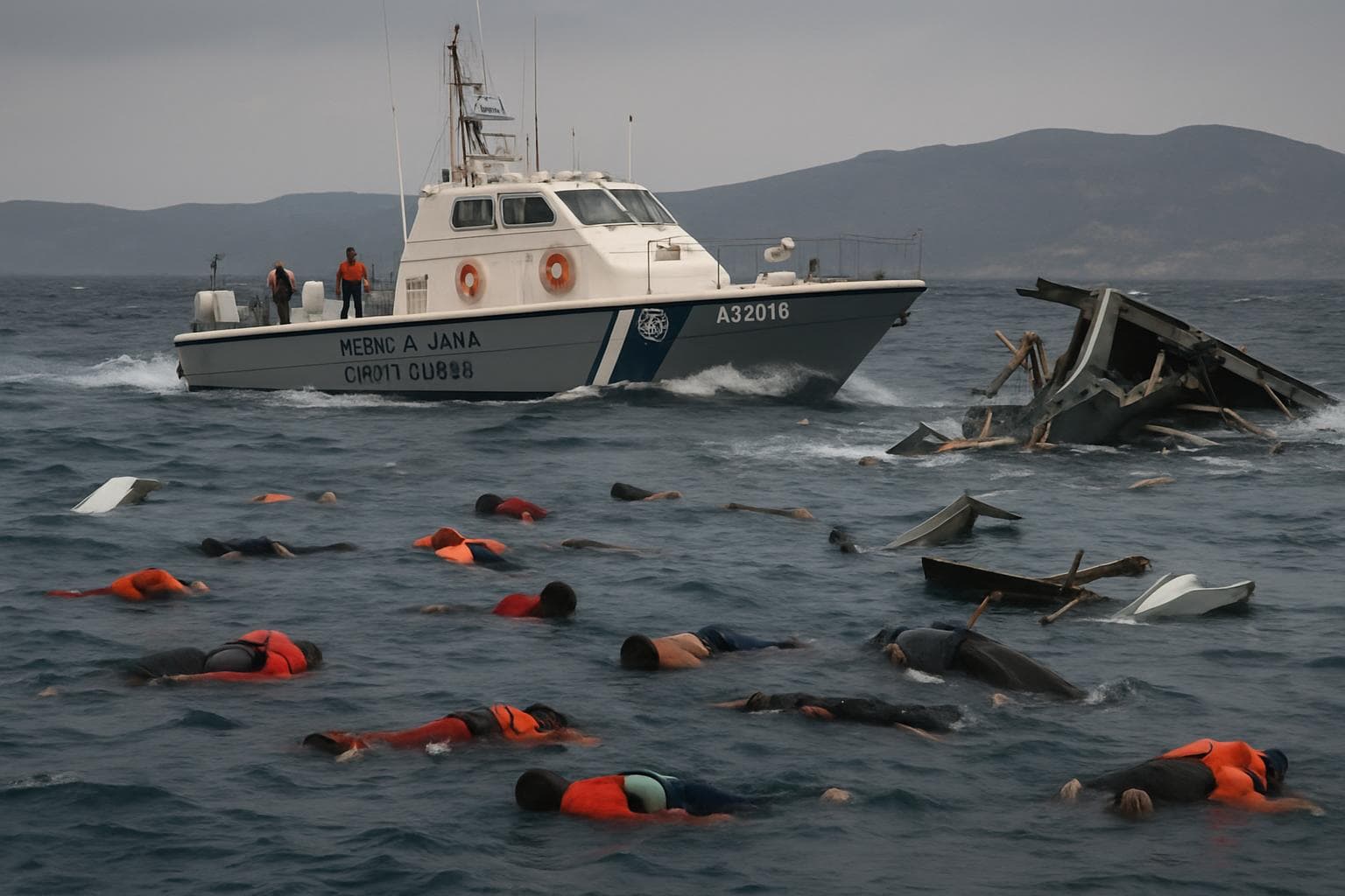 Migrant speedboat collision with Greek coast guard near Chios
