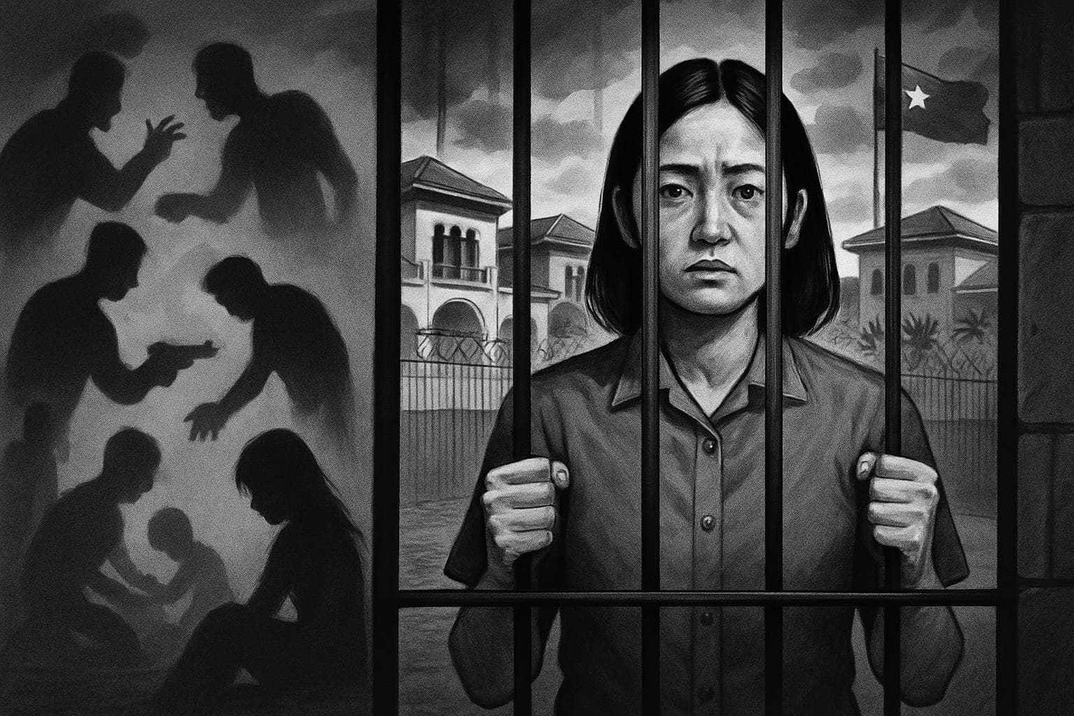 Alice Guo in a cell with shadows of affected lives