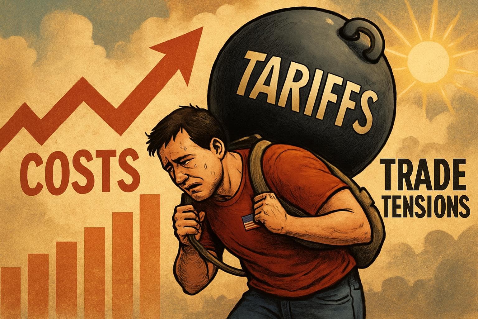 American consumer burdened by economic tariffs with rising costs