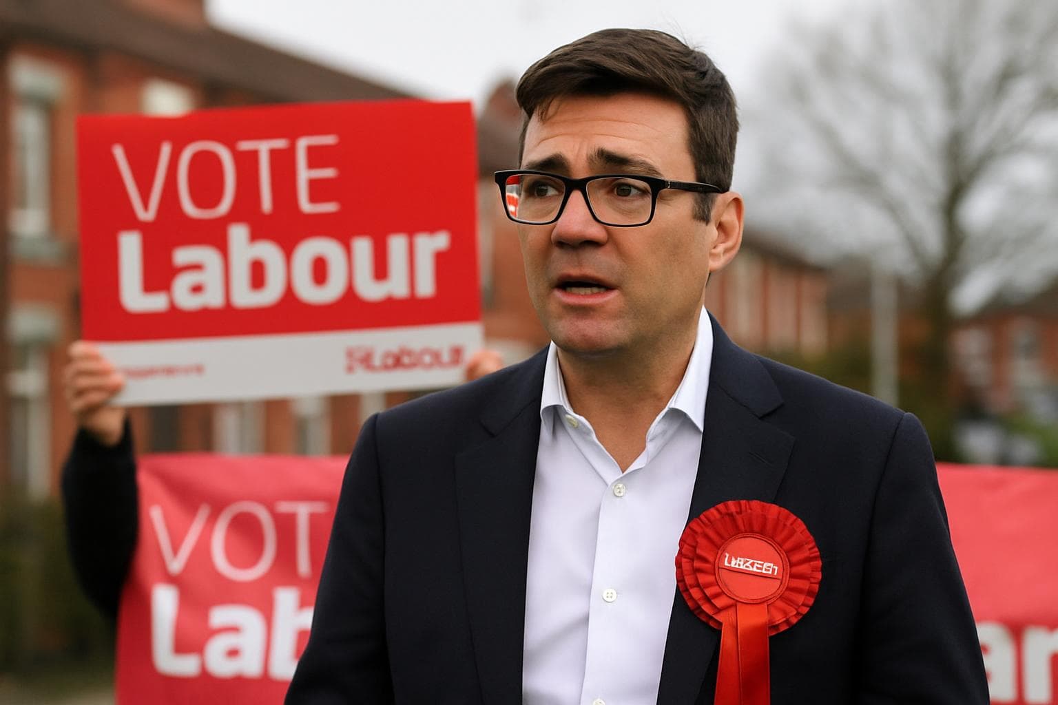 Andy Burnham standing at Gorton and Denton by-election