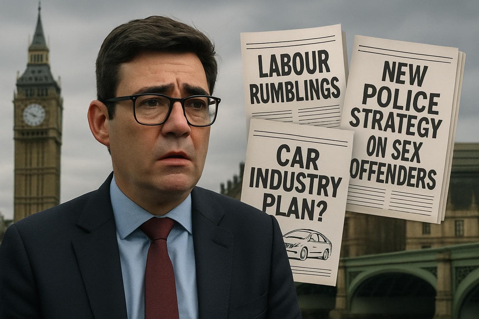 Andy Burnham at the center of political discussions