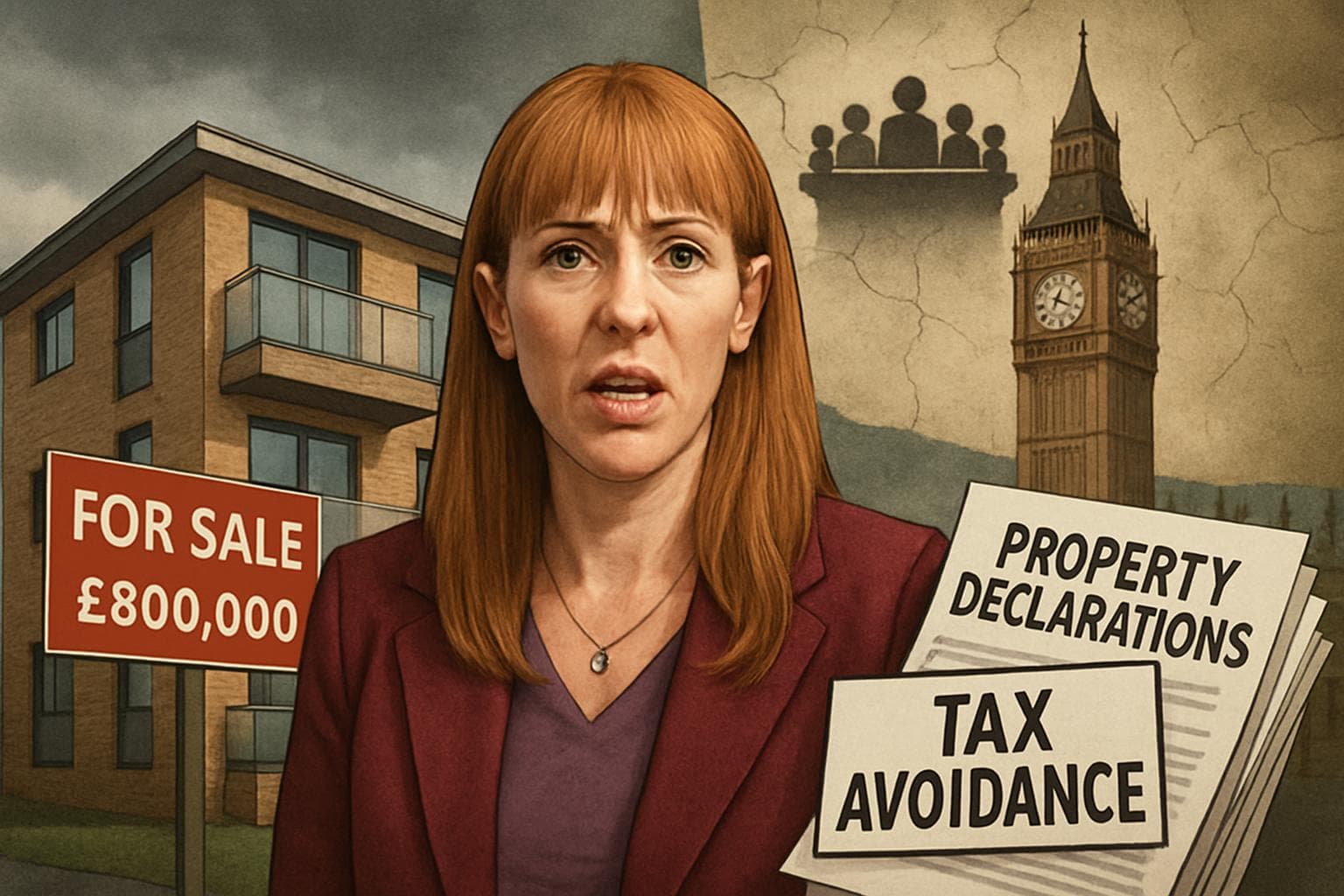 Angela Rayner's flat in Hove amidst political debate