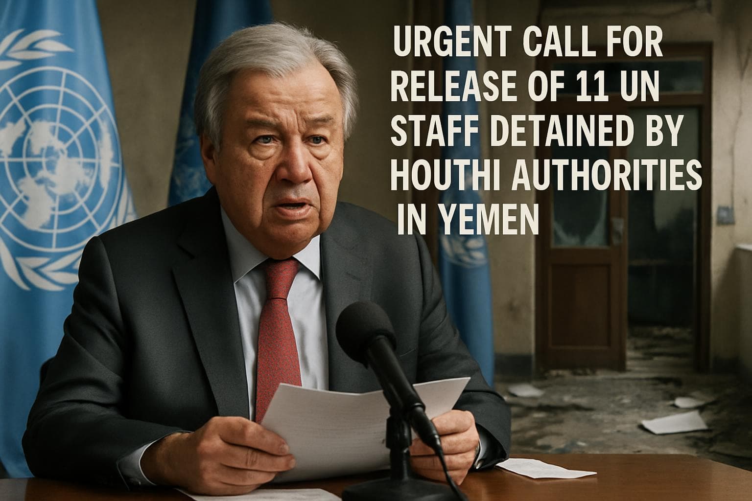 Antonio Guterres calling for release of detained UN staff