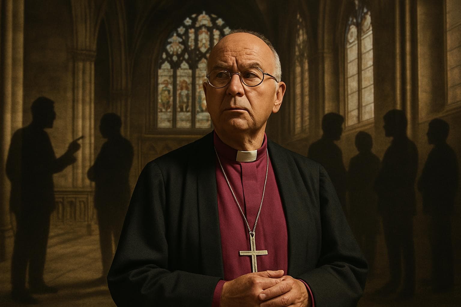 Archbishop of York Stephen Cottrell in a cathedral