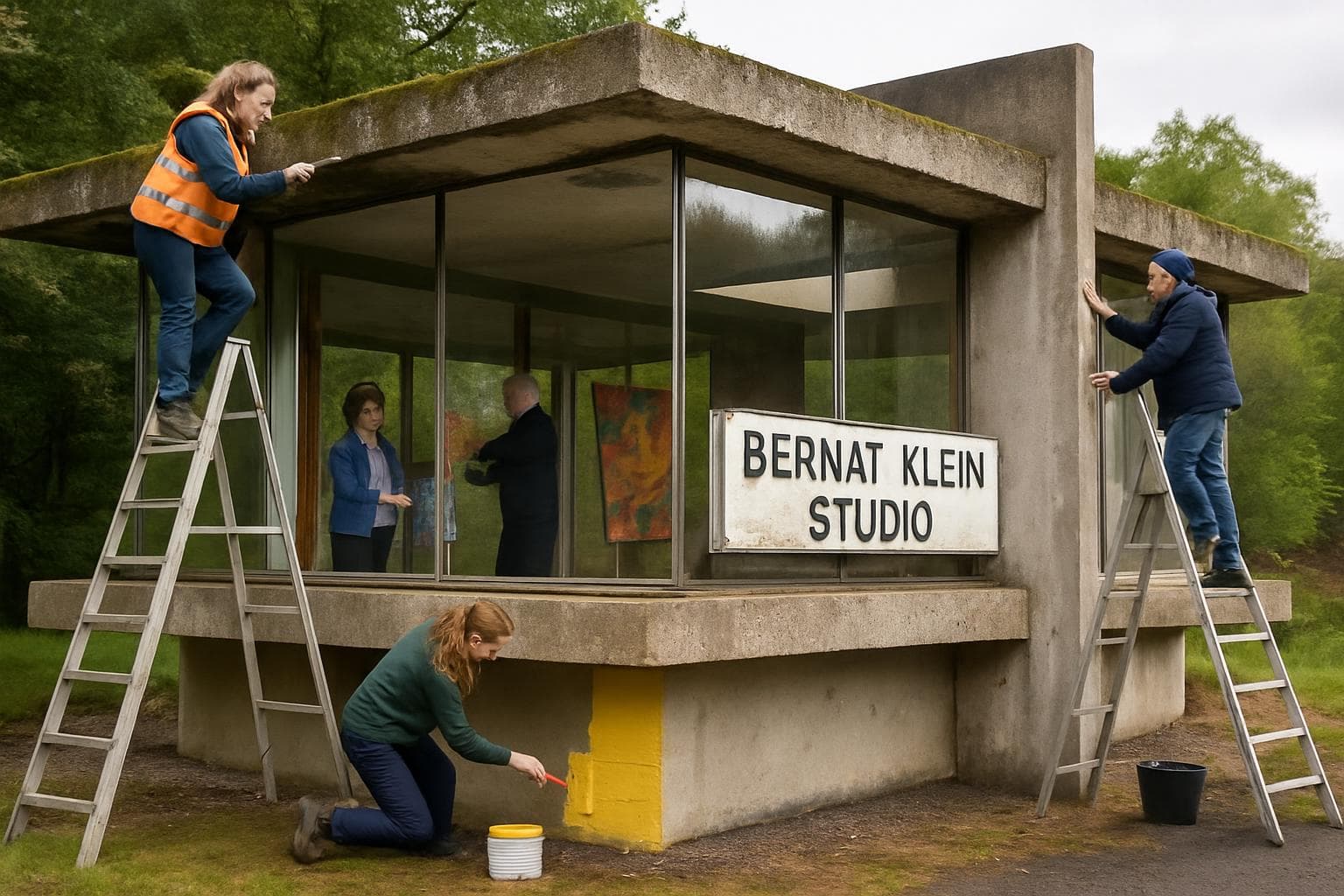 Brutalist Bernat Klein Studio in Scotland under restoration