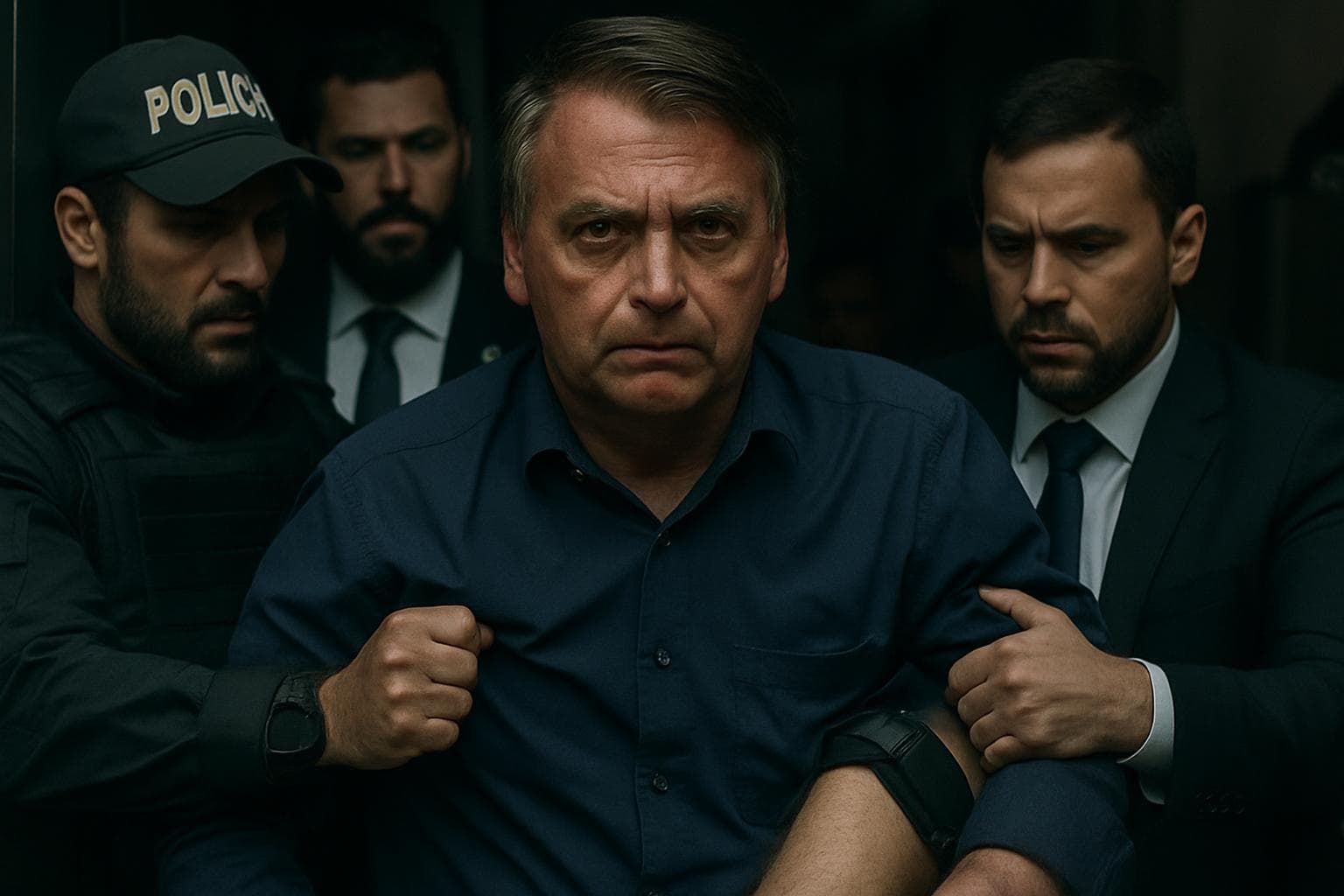 Former President Jair Bolsonaro detained for ankle monitor tampering