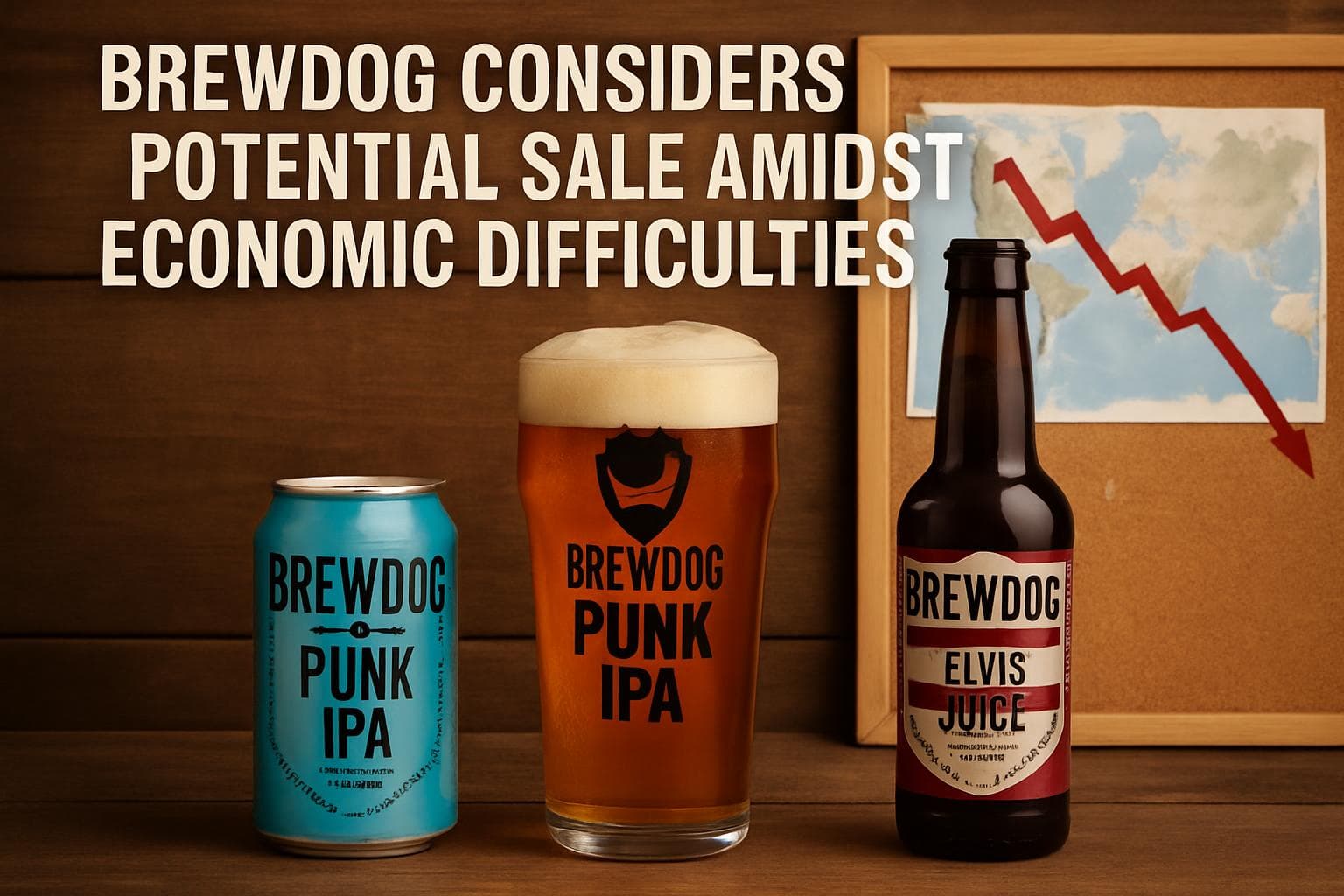 BrewDog craft beer bottles and global brewery locations