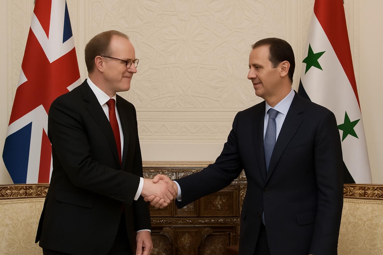 British minister meeting Syria's interim president in Damascus