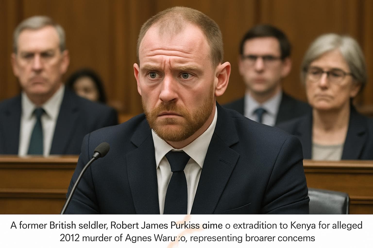 Former British soldier Robert James Purkiss in court