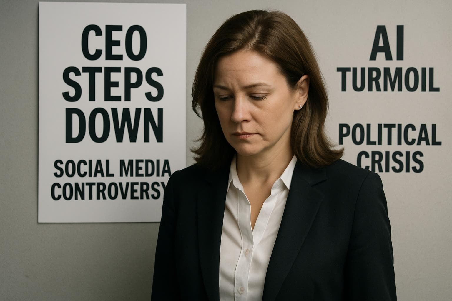 Businesswoman stepping down as CEO of a social media company