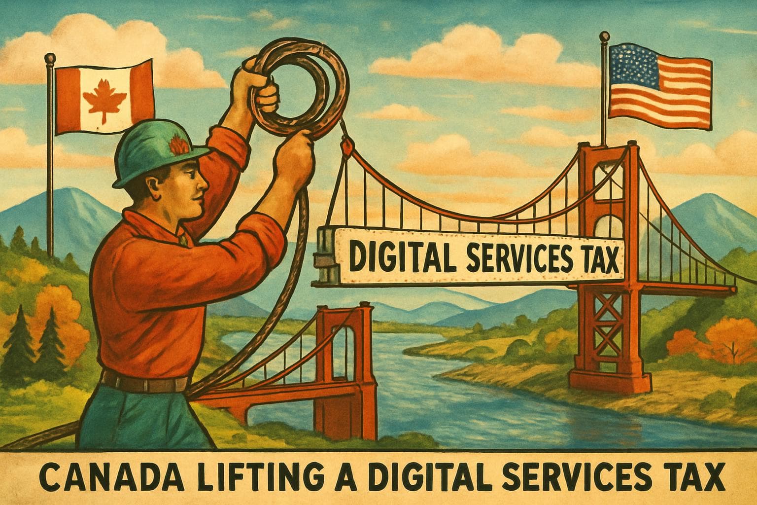 Canada-US trade bridge reconnecting over digital services tax