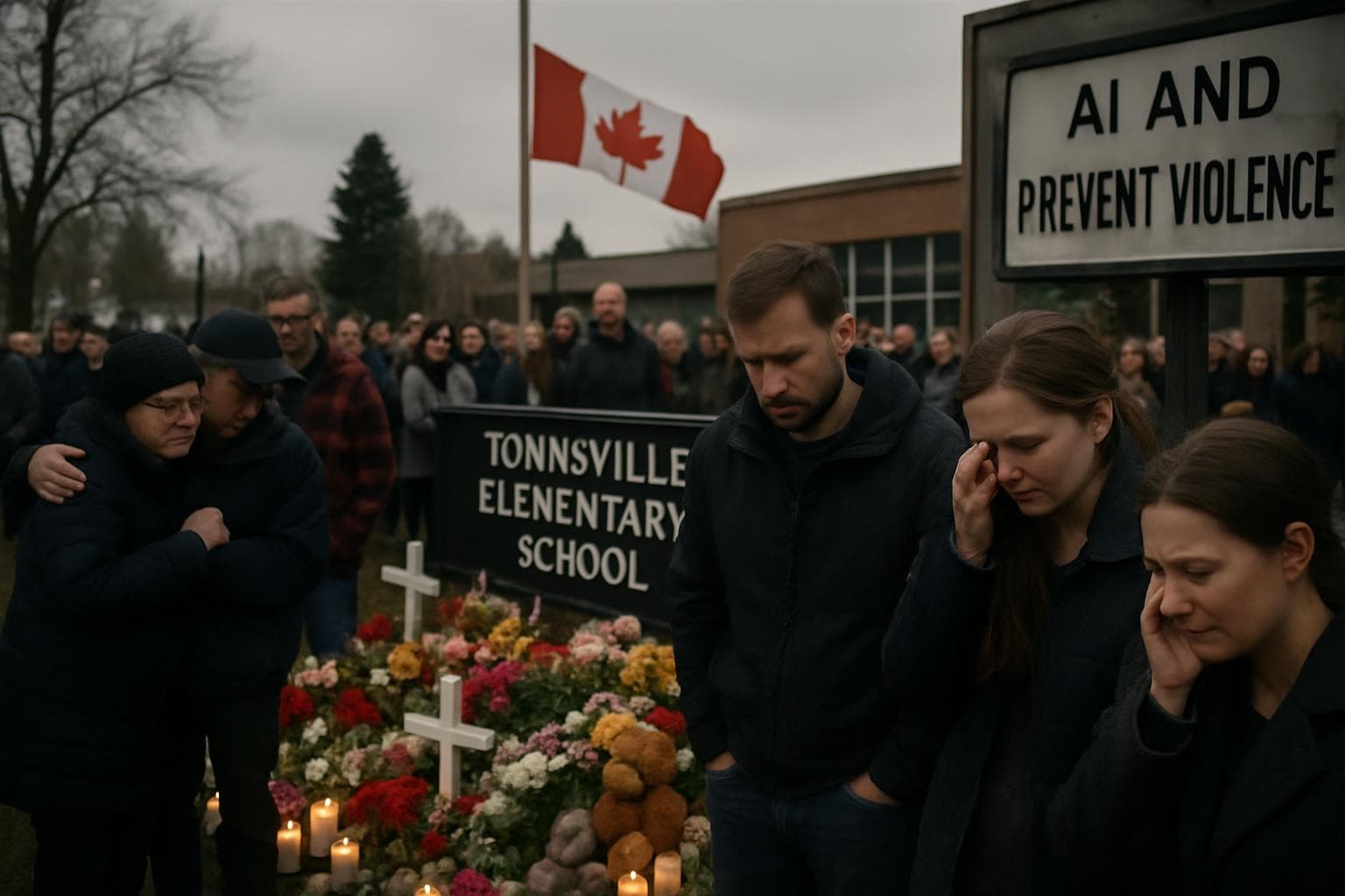 Small Canadian town affected by school shooting