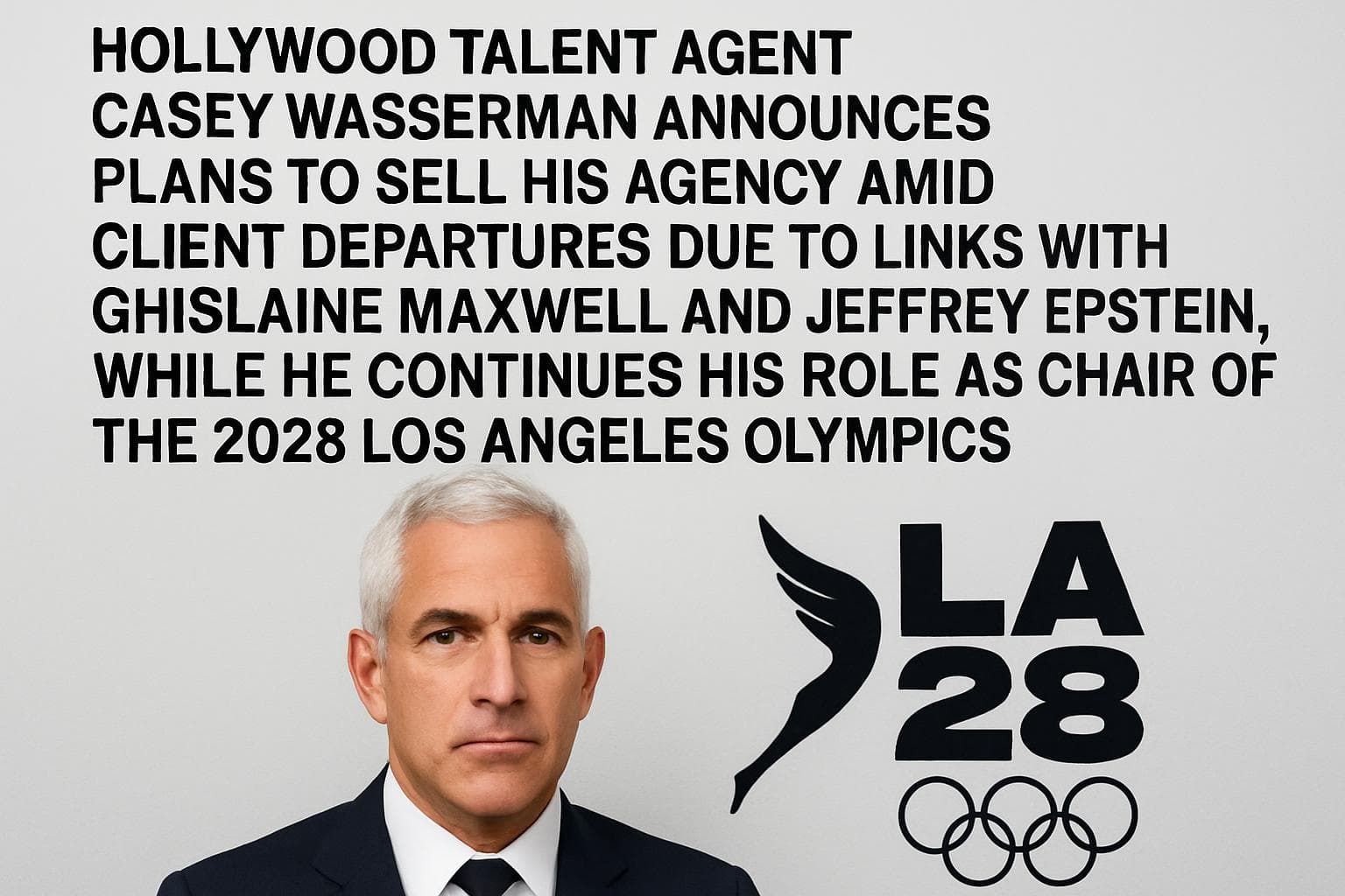 Casey Wasserman announcing agency sale plans