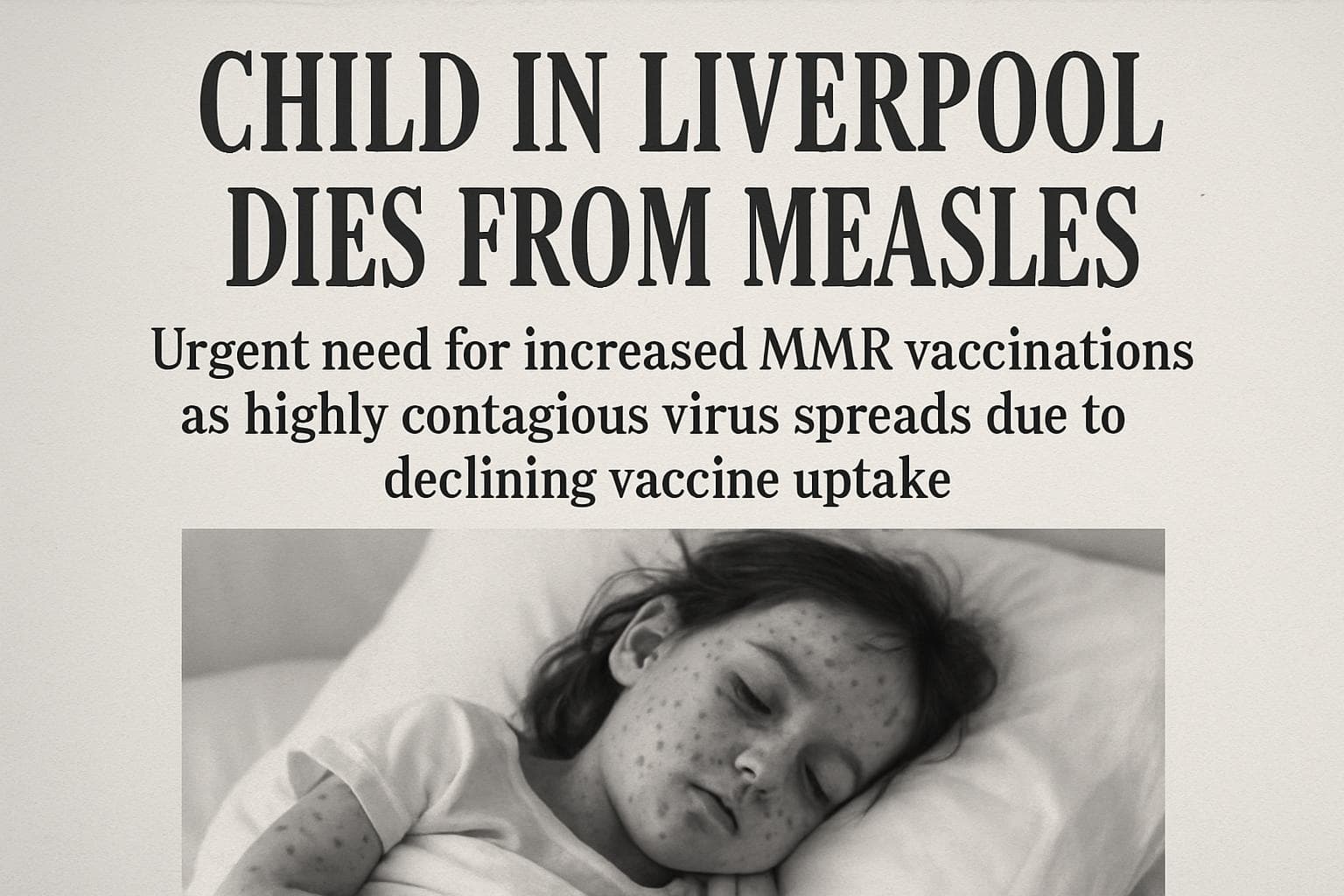 Child in Liverpool affected by measles outbreak