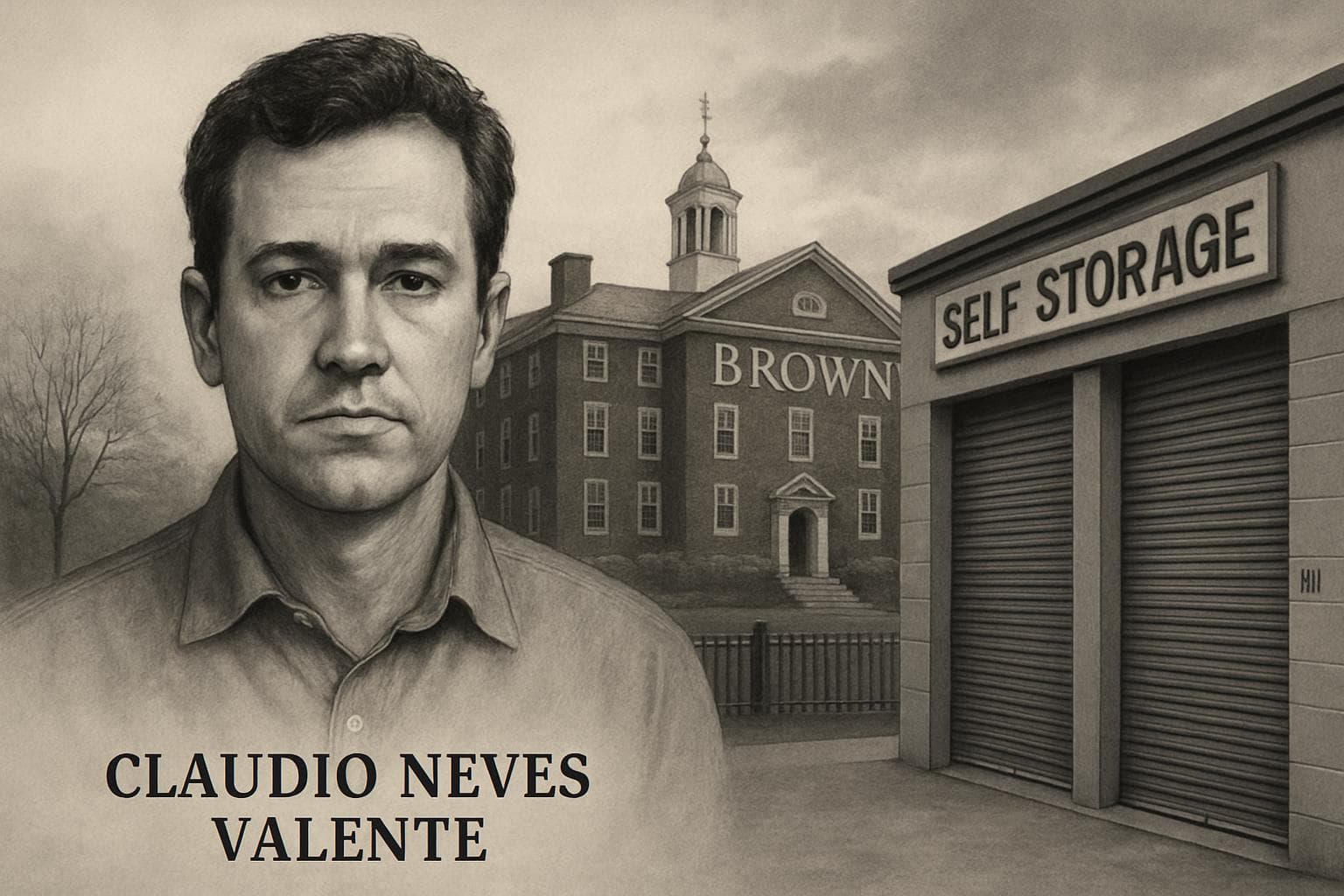 Portrait of Claudio Neves Valente with Brown University campus