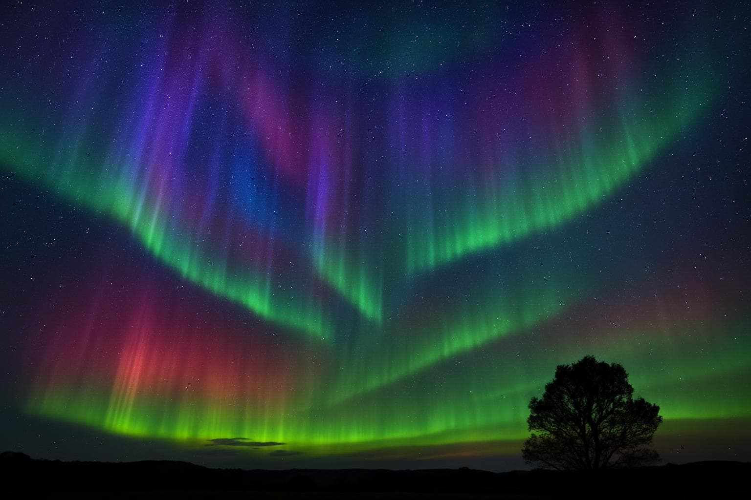 Colorful auroras visible in the skies over the UK and Australia