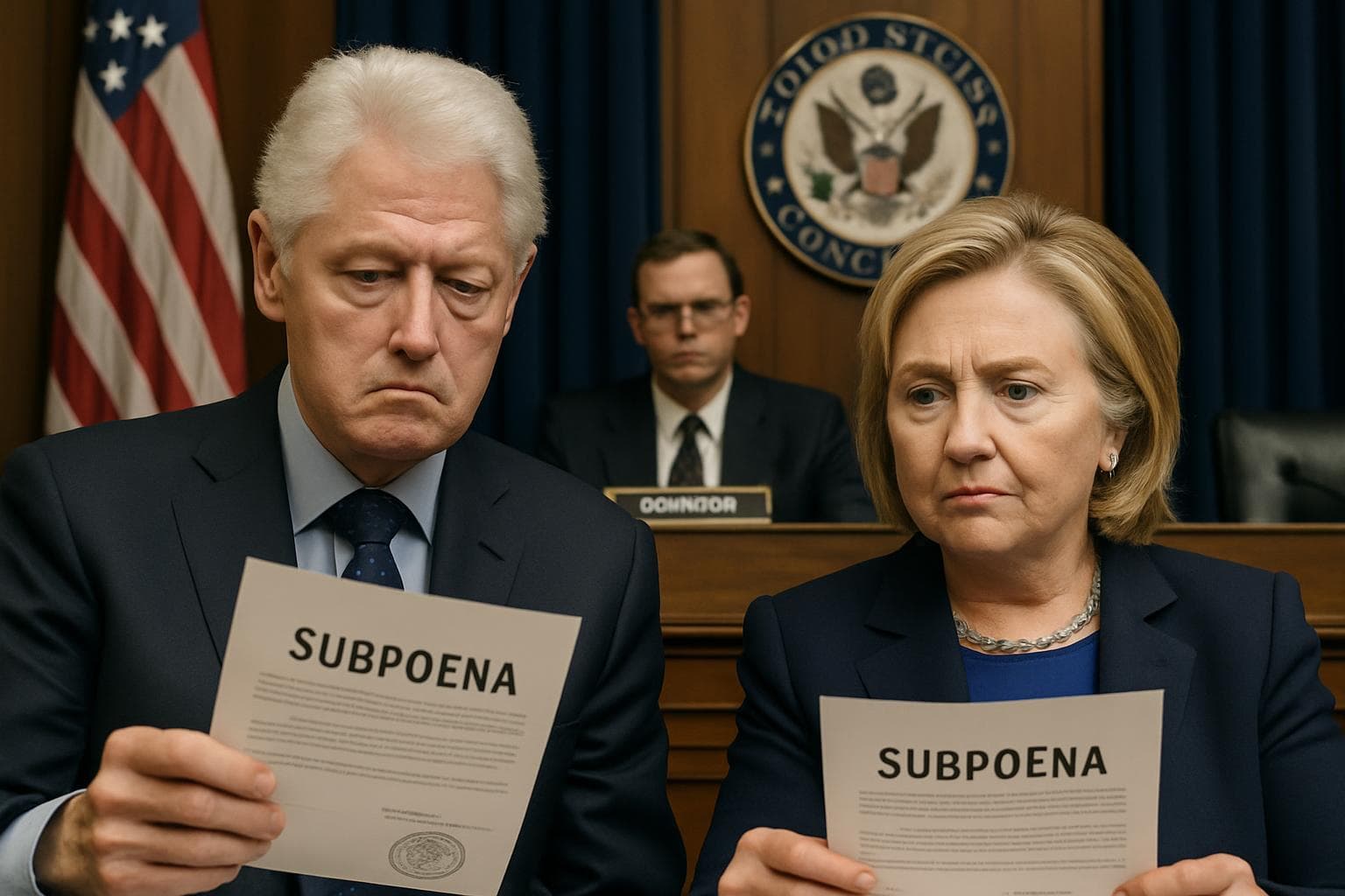 Congressional subpoenas issued to Bill and Hillary Clinton