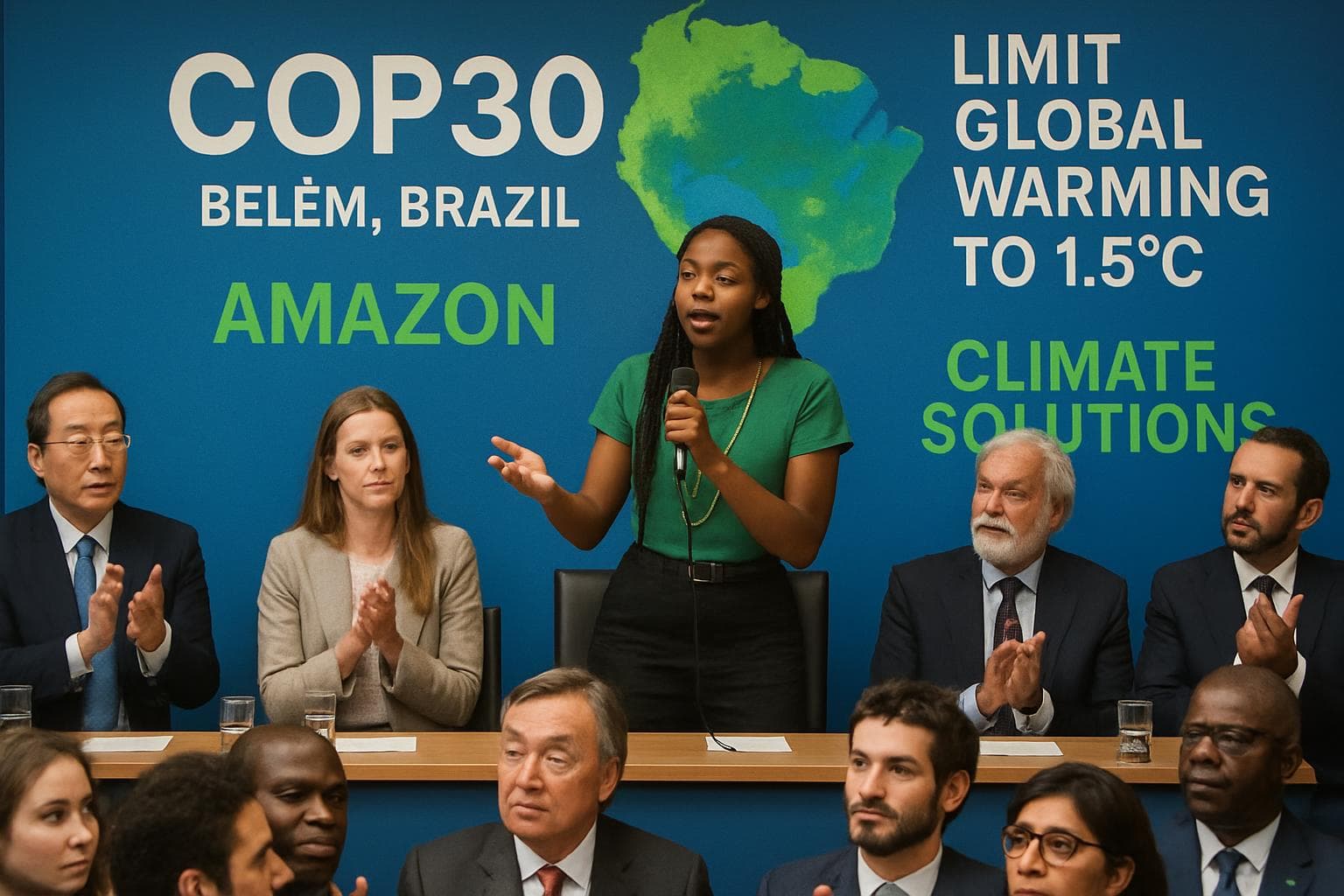 Global leaders and youth activists at COP30 in Brazil