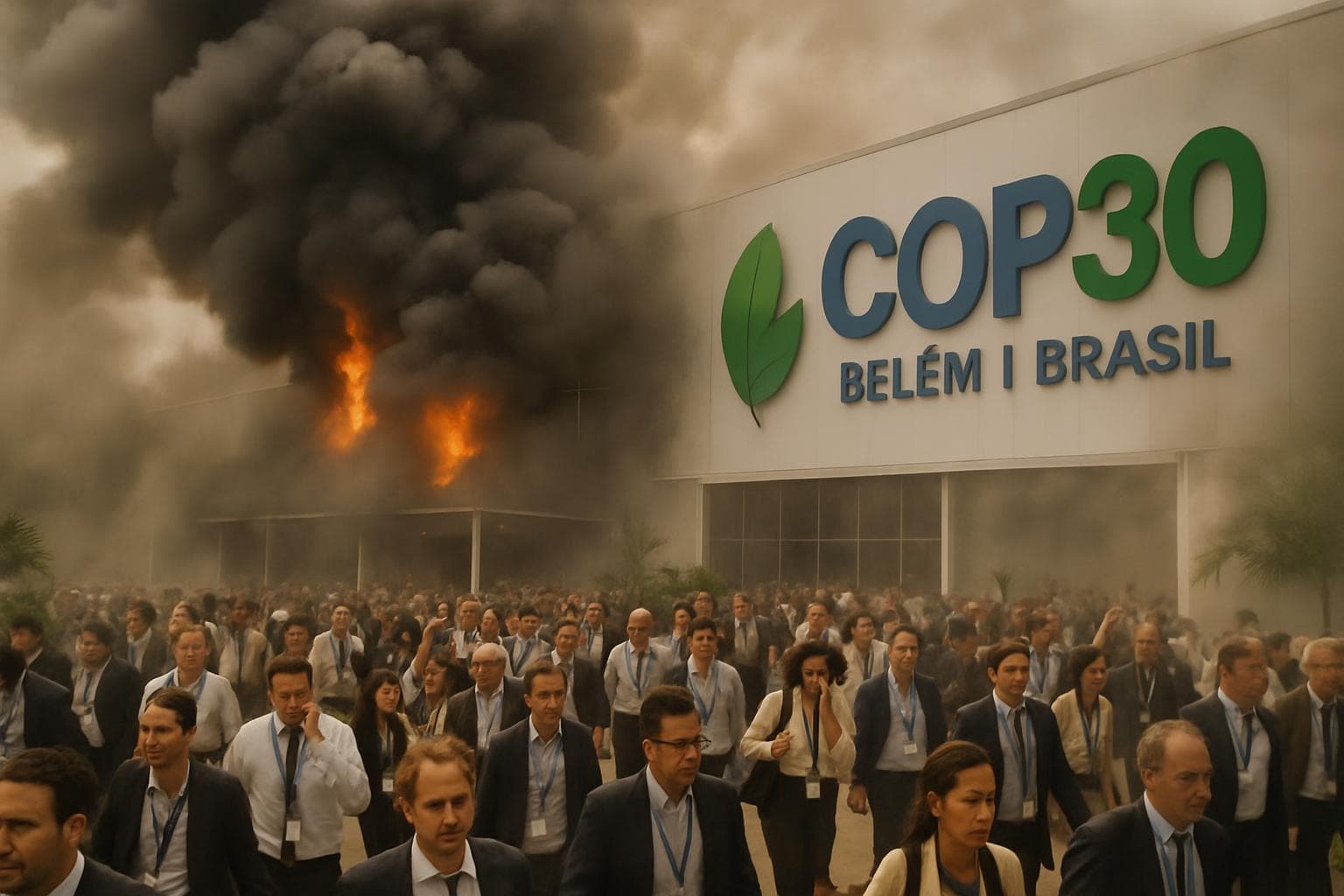 Fire causing evacuation at COP30 climate summit in Brazil