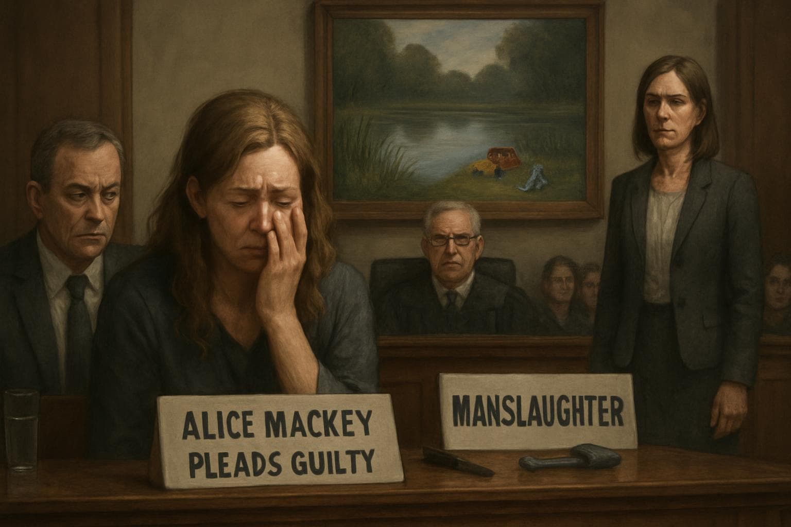 Mother Alice Mackey in court pleading guilty to manslaughter