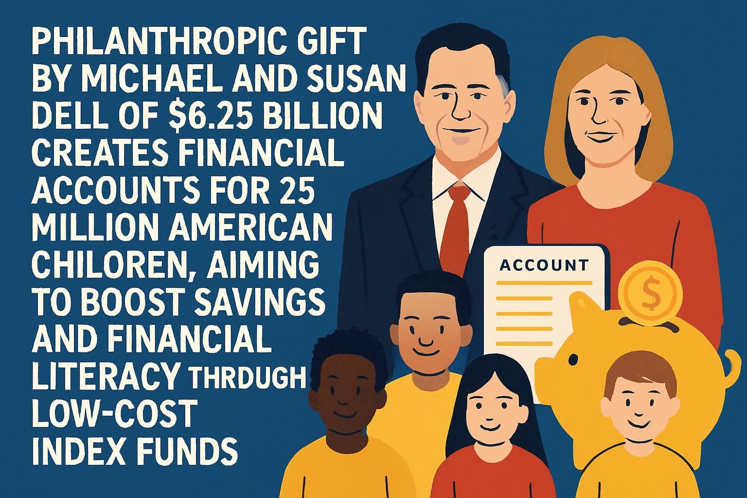 Michael and Susan Dell's donation for children's financial accounts