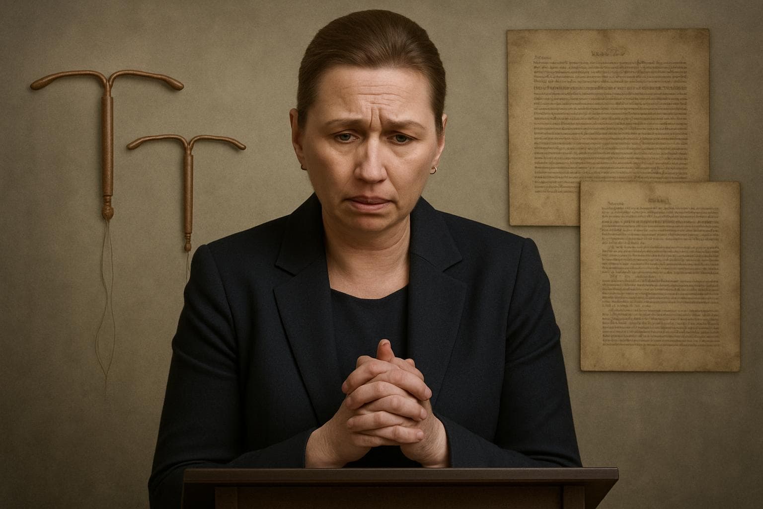 Denmark's PM Mette Frederiksen apologizing to Greenlandic women