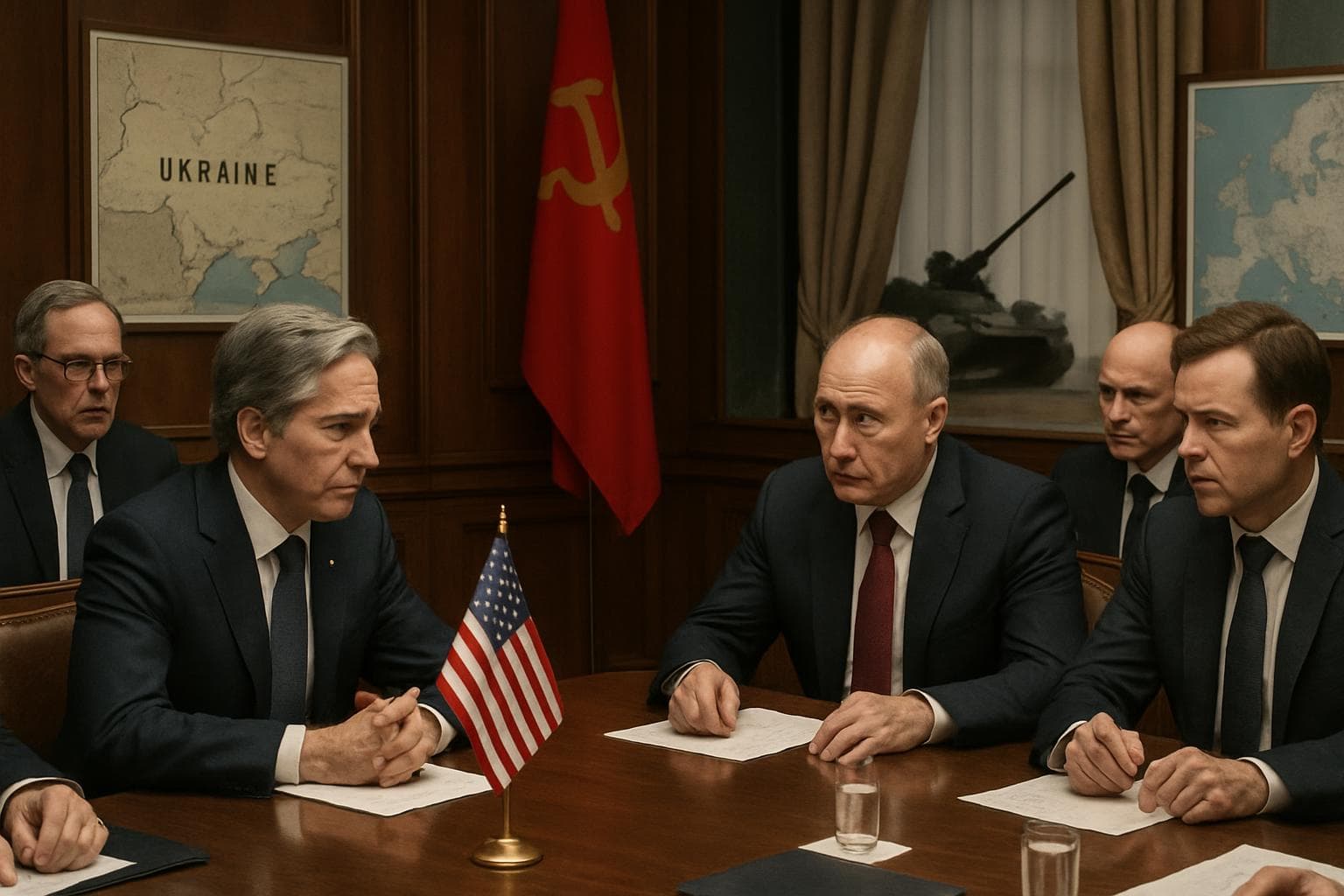 US envoy and Russian President in a meeting in Moscow