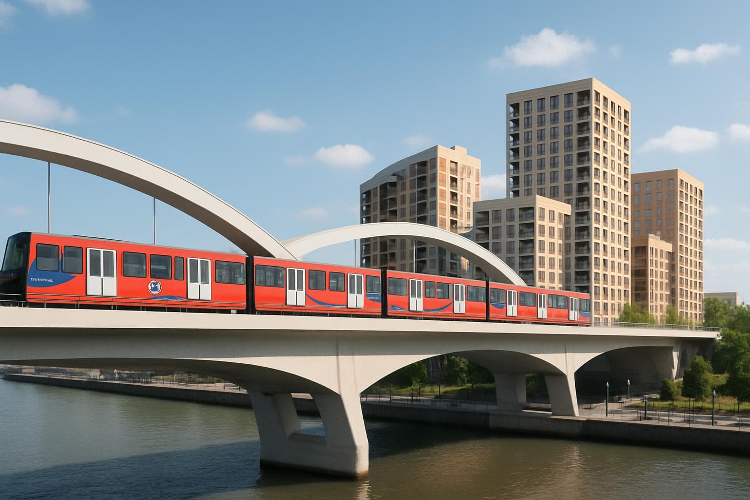 Docklands Light Railway extension project to Thamesmead