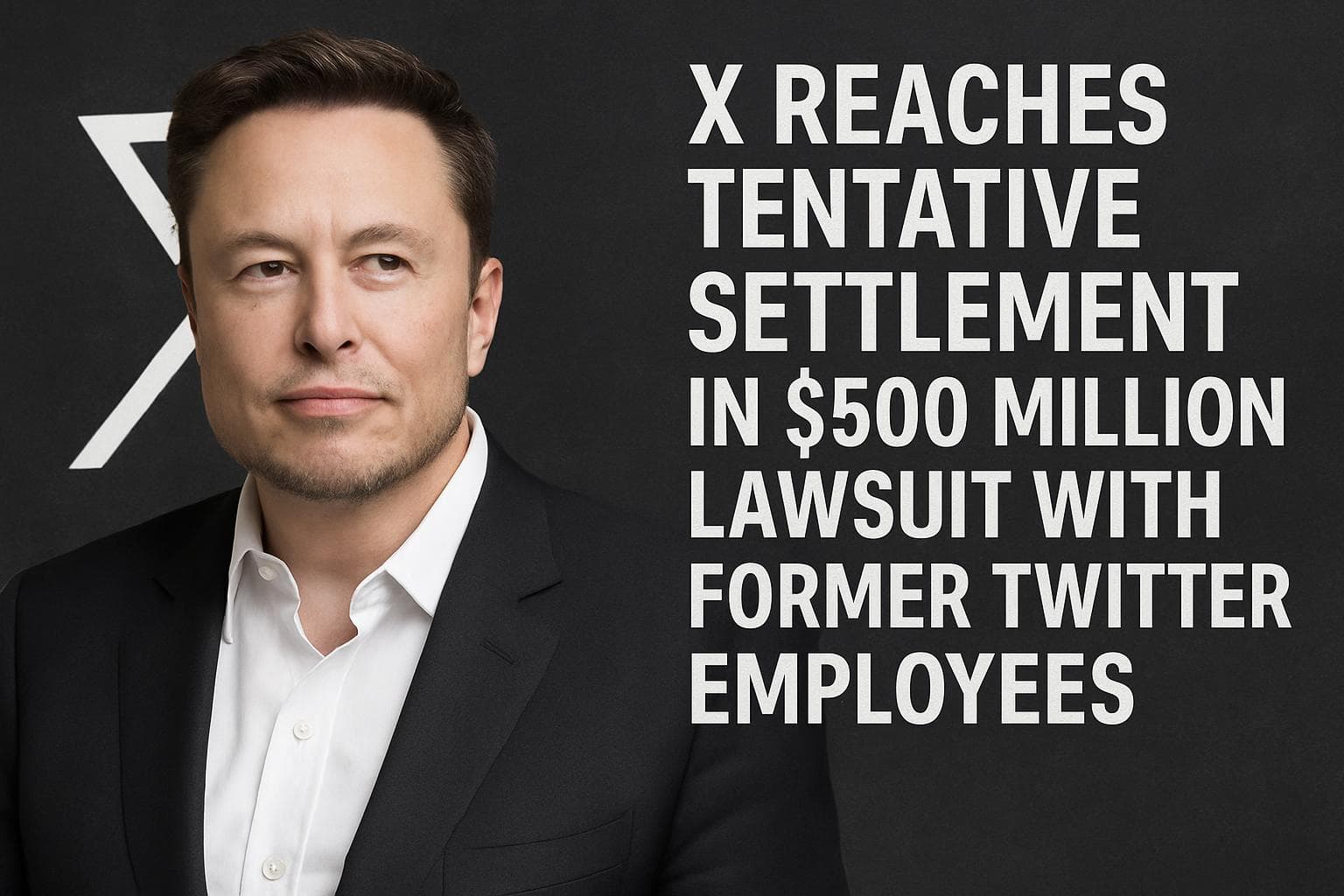 Elon Musk's X settles lawsuit with former Twitter employees