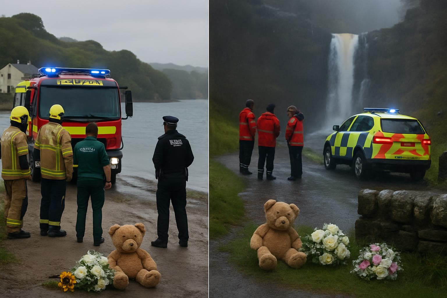 Emergency services responding to incidents in Cornwall and Yorkshire