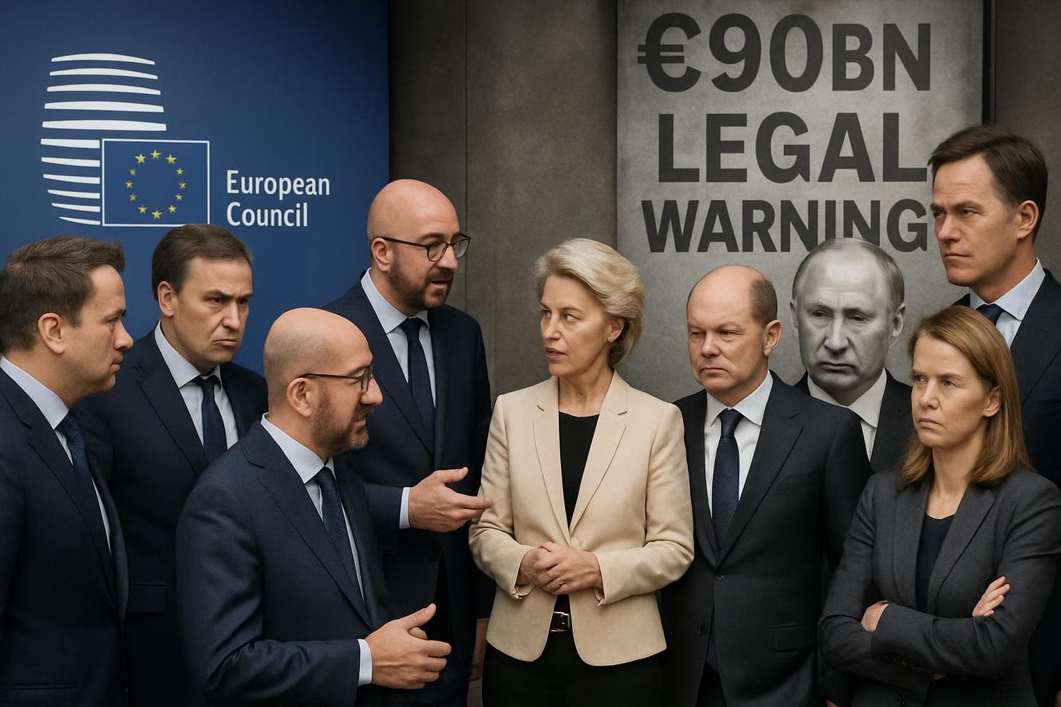 EU leaders meeting in Brussels discussing Ukraine aid