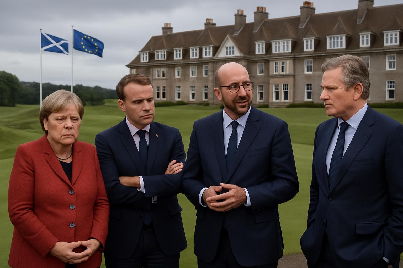 European leaders meeting at a Scottish golf resort