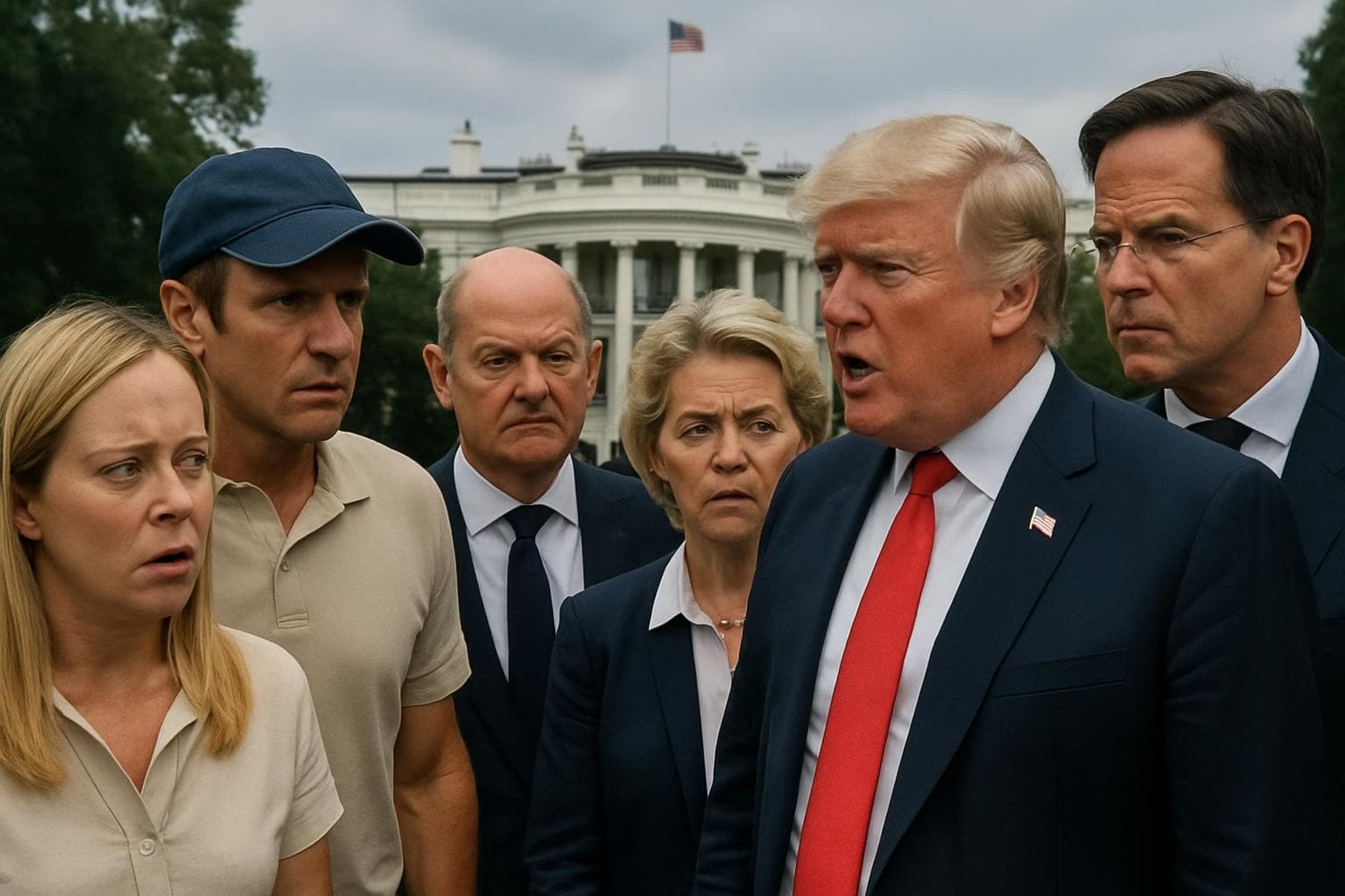 European leaders gather in Washington to discuss Ukraine policy