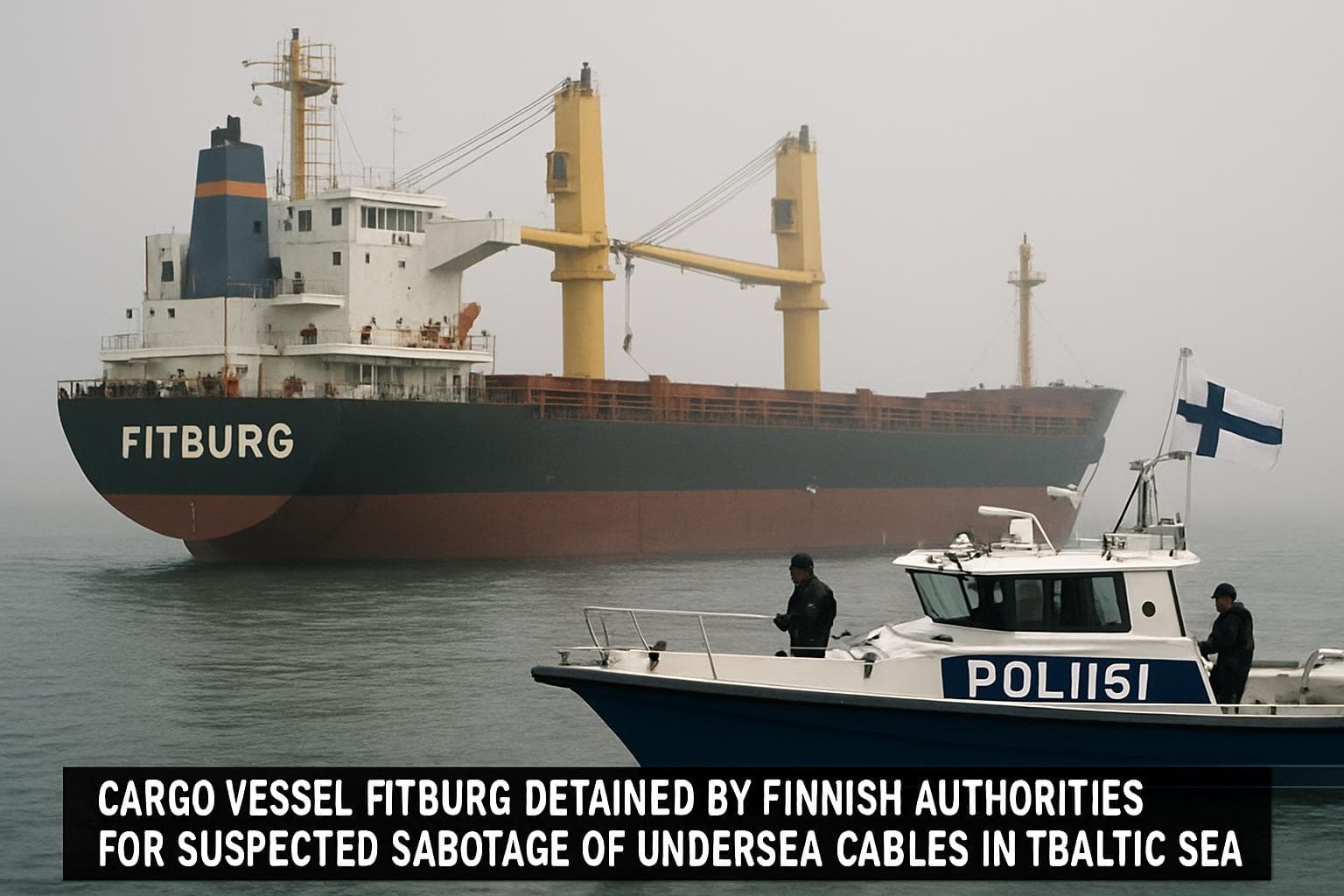 Cargo vessel Fitburg detained by Finnish authorities