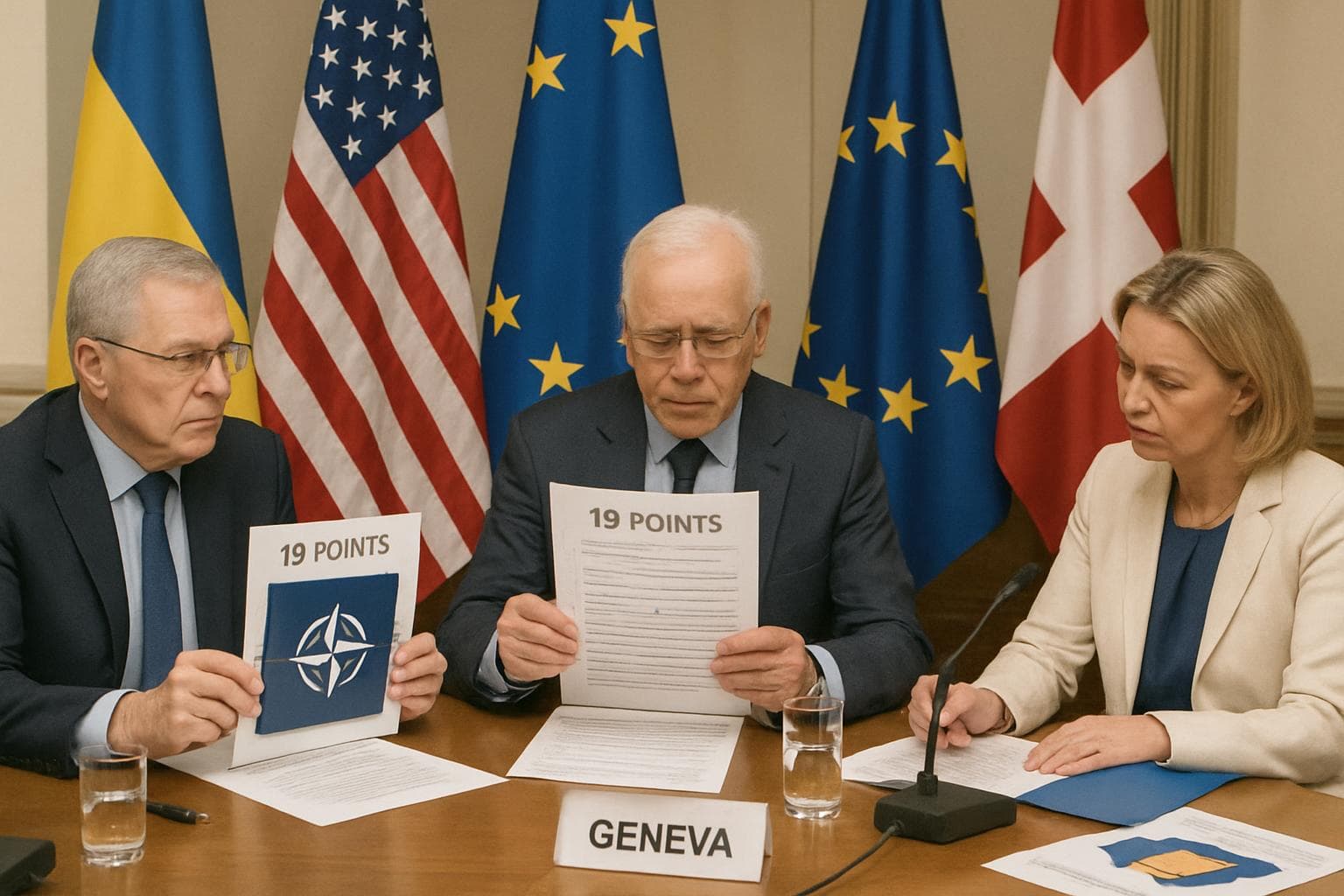 Diplomatic meeting with Ukraine, US, and European negotiators