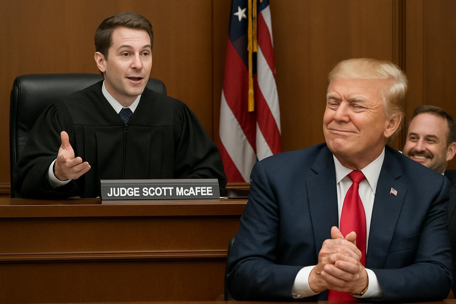 Judge Scott McAfee announces dismissal of Trump election case