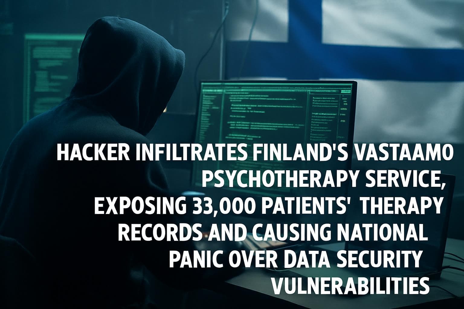 Hacker accessing Finland's Vastaamo psychotherapy records