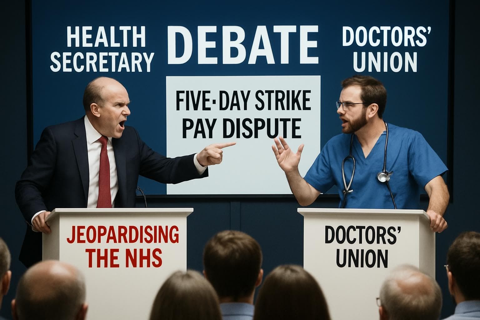 Health Secretary and doctors' union in heated debate at conference