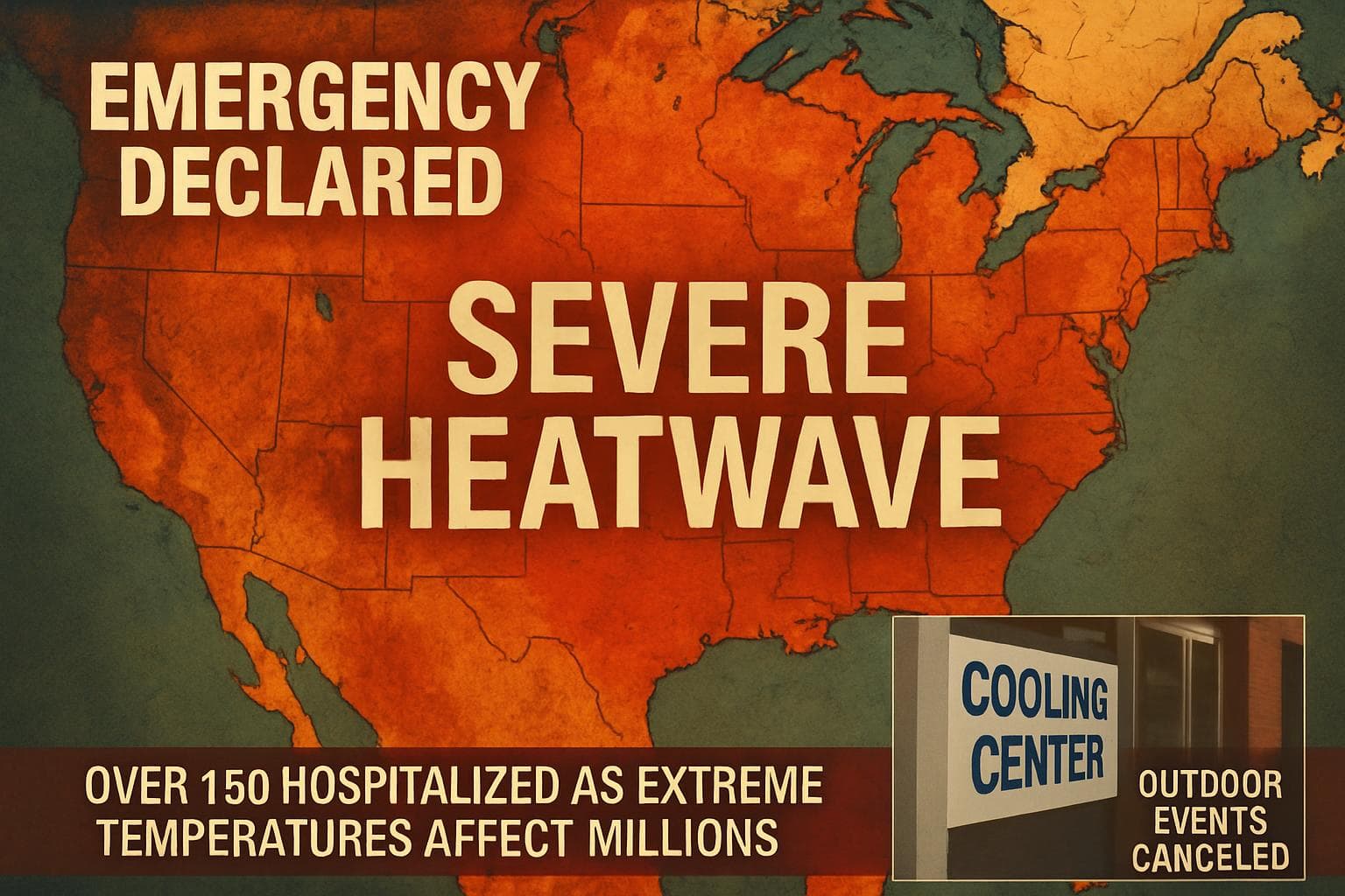 Severe heatwave impacts eastern North America with emergency measures