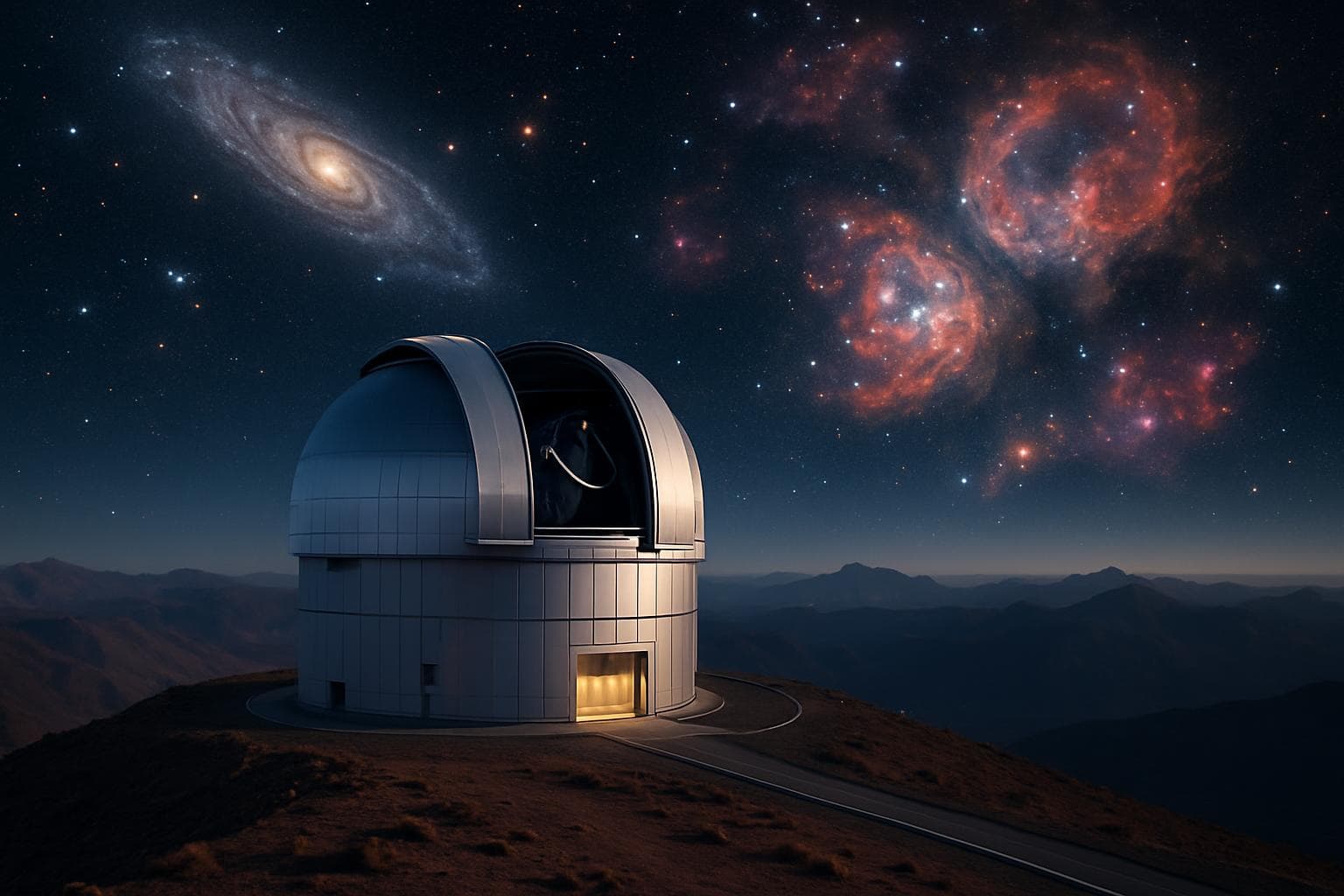 Observatory in Chilean Andes capturing distant galaxies