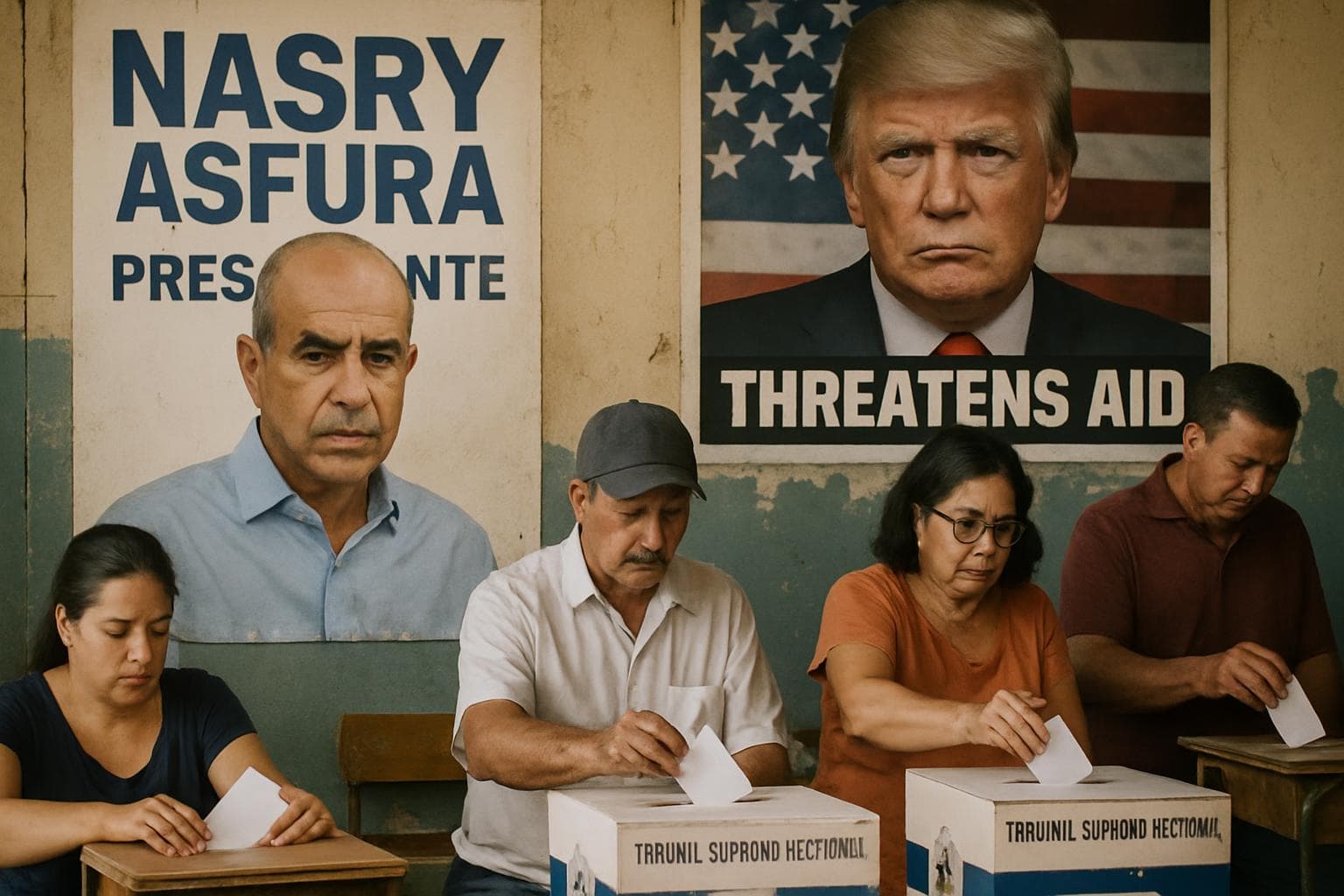 Honduran voters casting ballots in tense election scene