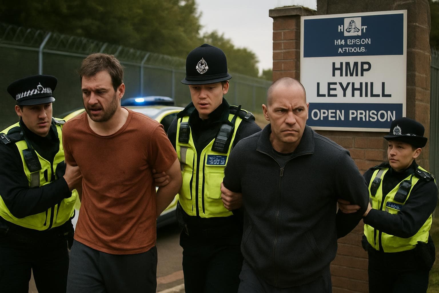 Police recapturing escaped inmates from HMP Leyhill