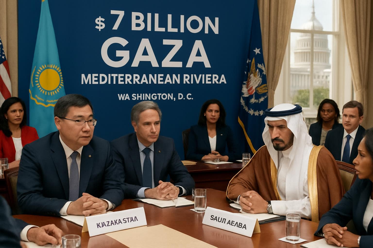 International representatives at a summit table in Washington, D.C.