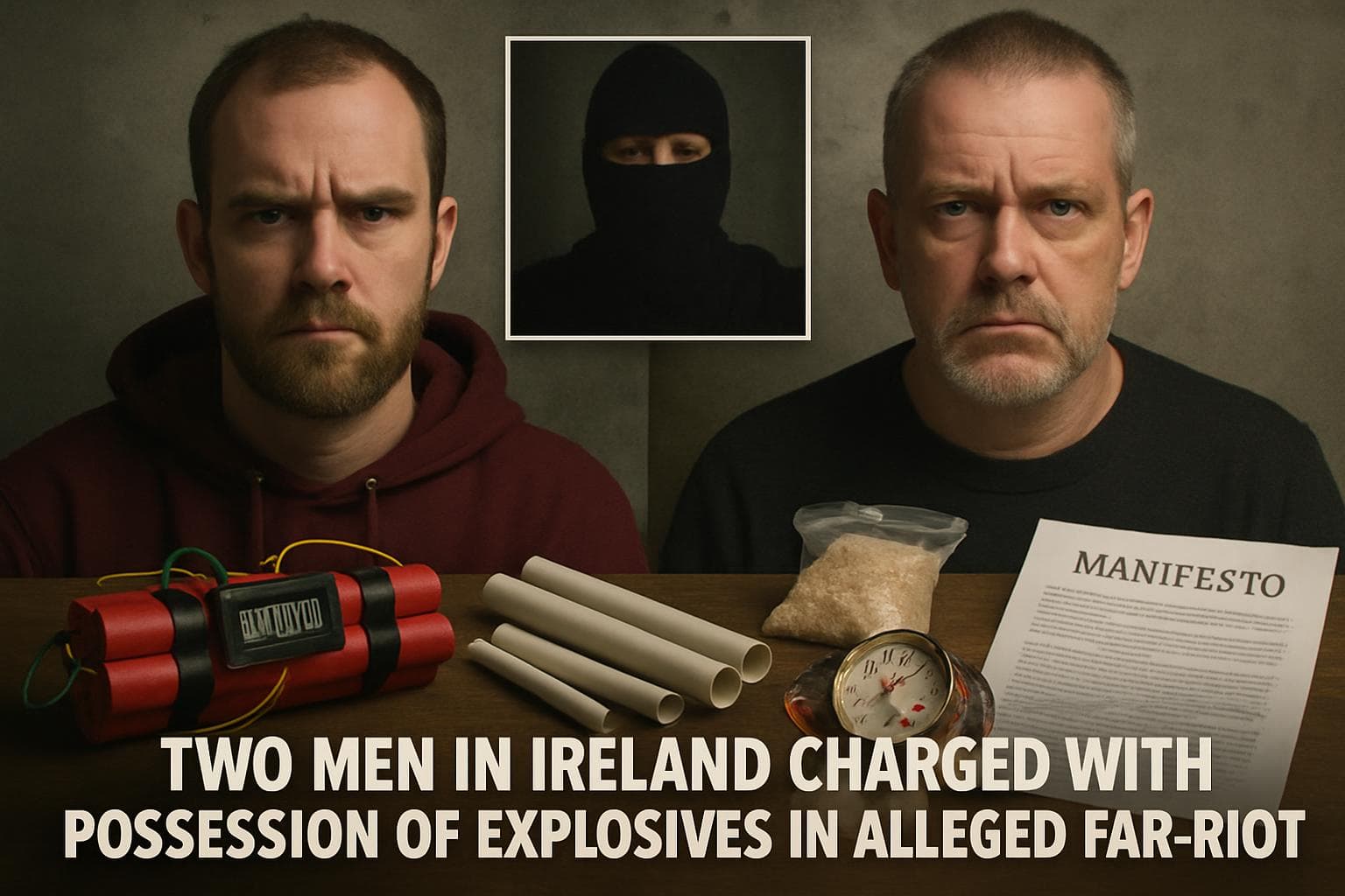 Two men in Ireland charged with possession of explosives