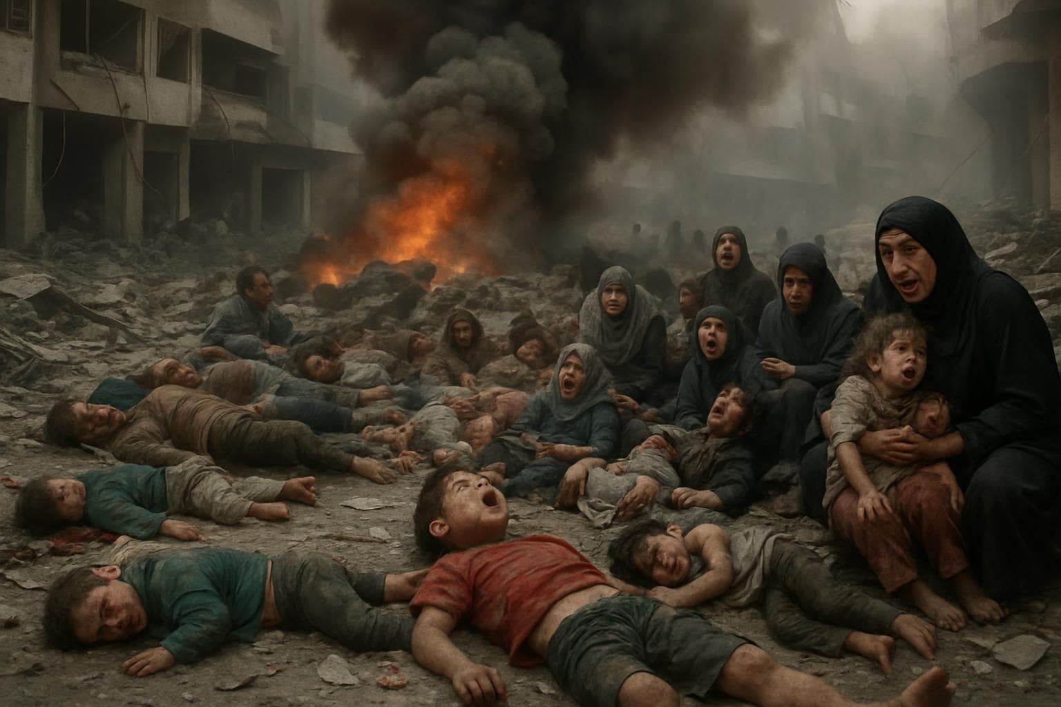 Israeli airstrike on crowded clinic queue in Gaza